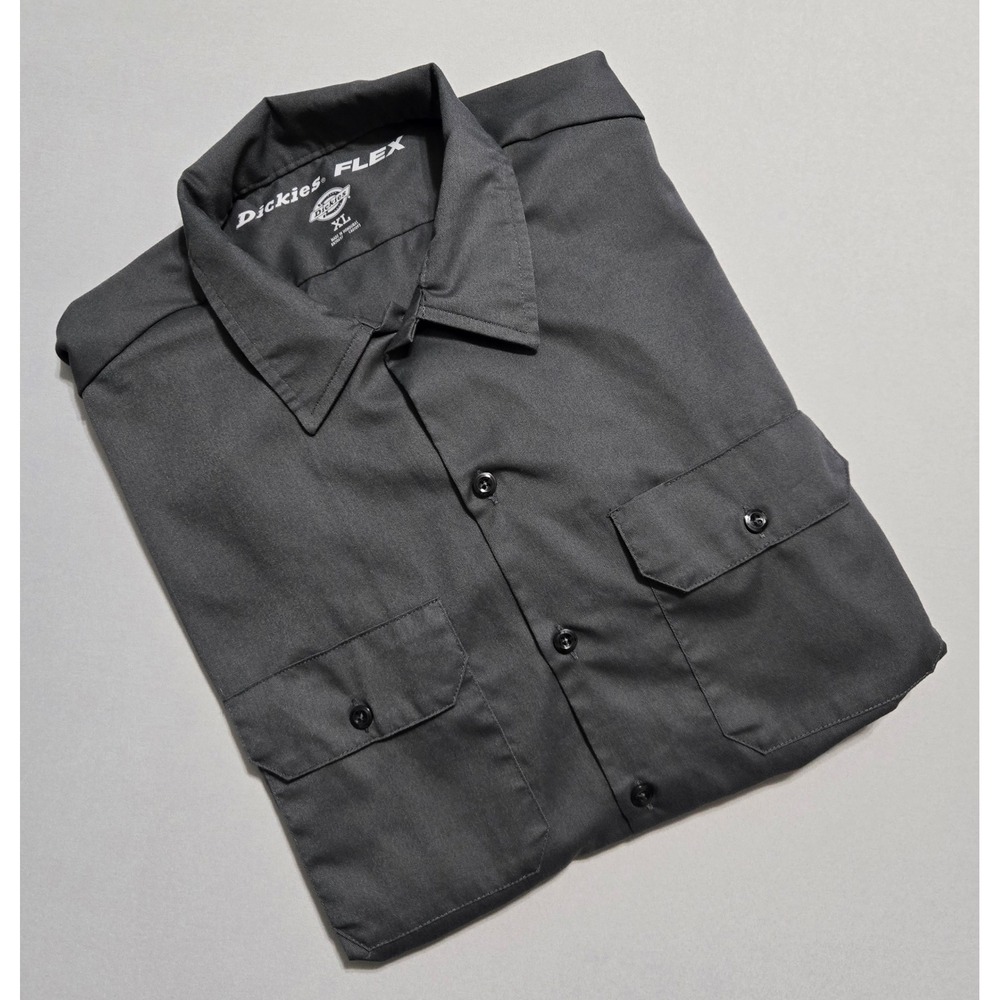 Dickies Men's Black Casual Button-Down Shirt